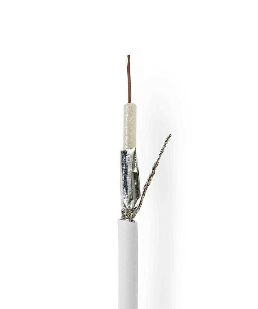 Cable Coaxial En Bobina | Koka 799 | 75 Ohm | Doble Blindado | Eca | 25.0 M | Coaxial | Pvc | Blanco