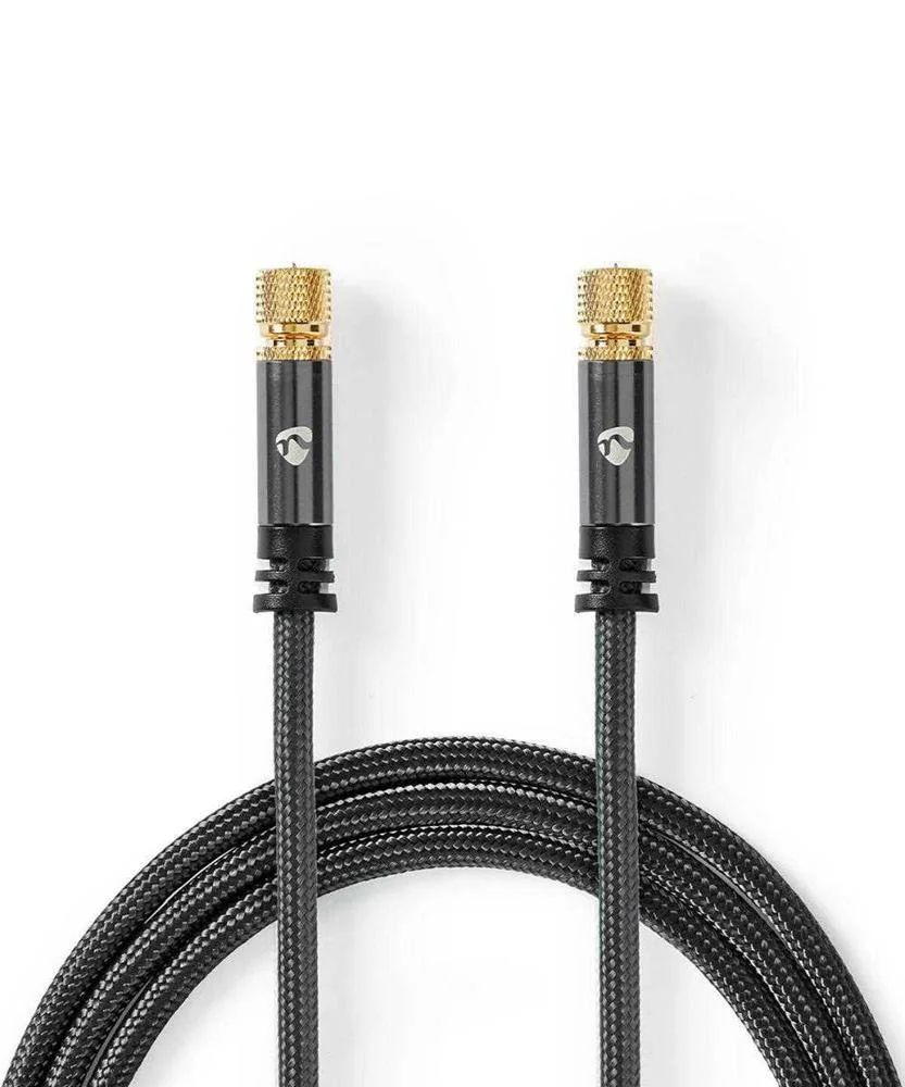 Nedis Cstb41000gy50 Cabo Coaxial 5 M Tipo F Cinze.