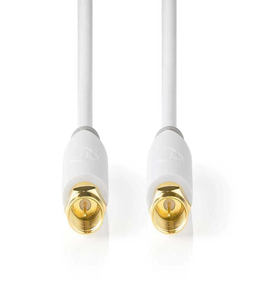 Nedis Csbw41000wt100 Cabo Coaxial 10 M Tipo F Bra.