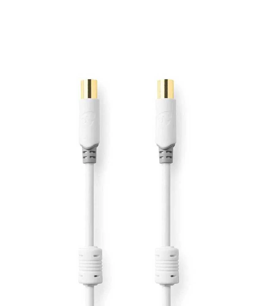 Nedis Csbw40015wt10 Cabo Coaxial 1 M Iec Branco