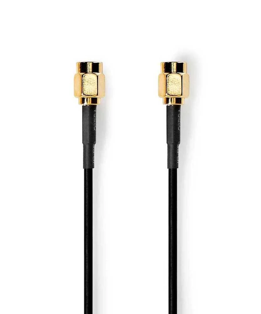Nedis Csgb02000bk10 Cabo Coaxial 1 M Sma Preto