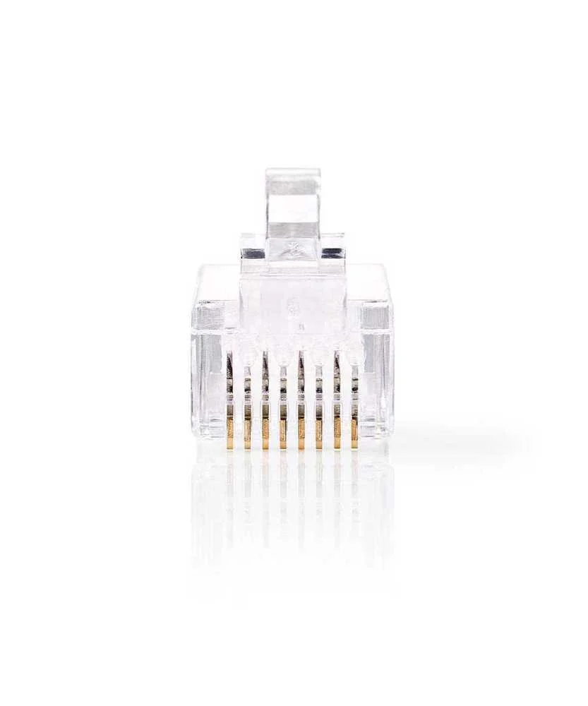 Conector Rj45  Macho  Utp Cat6 Trenzado  Recto  C.