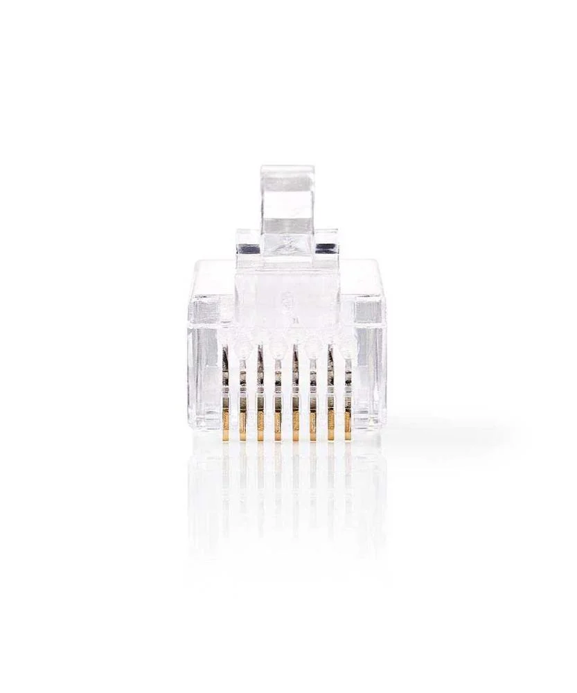 Conector Rj45  Macho  Utp Cat6 Trenzado  Recto  C.