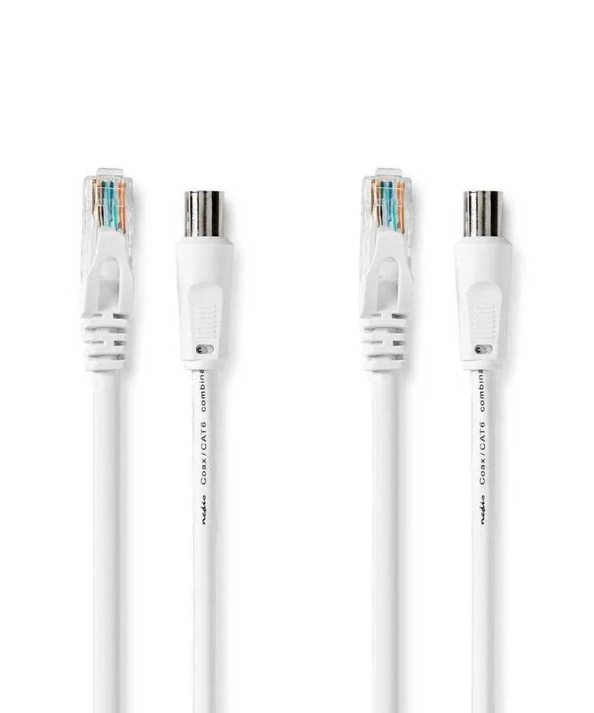 Nedis Csgl4500wt50 Cabo Coaxial Rg-58 5 M Iec Bra.