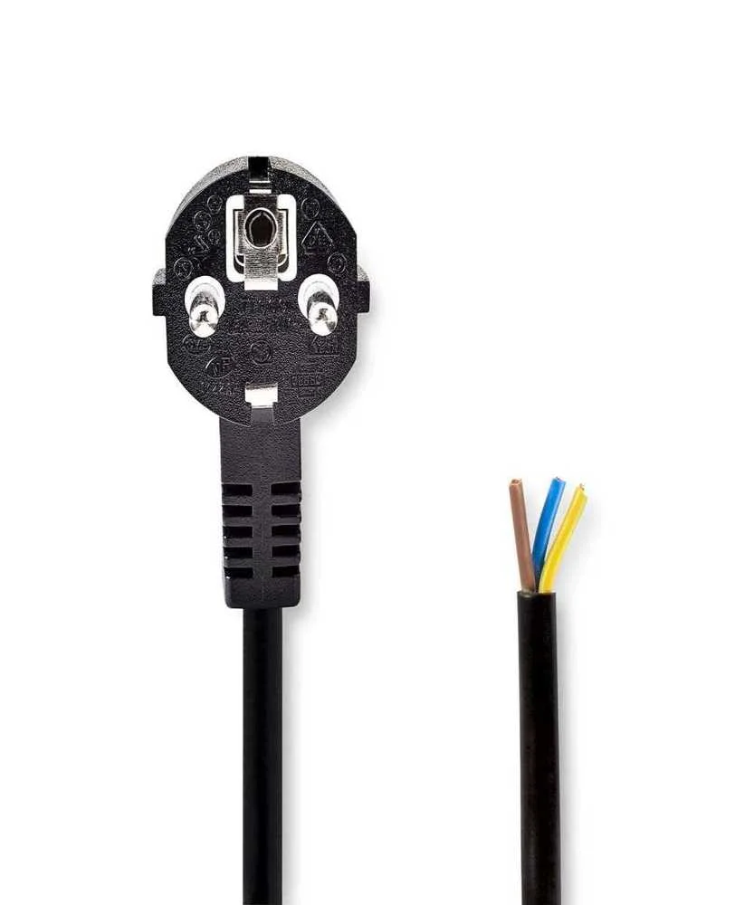 Cable Alimentación  Conector Alimentación Macho  .