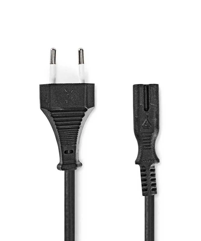 Cable Alimentación  Euro Masculino  Iec-320-C7  R.