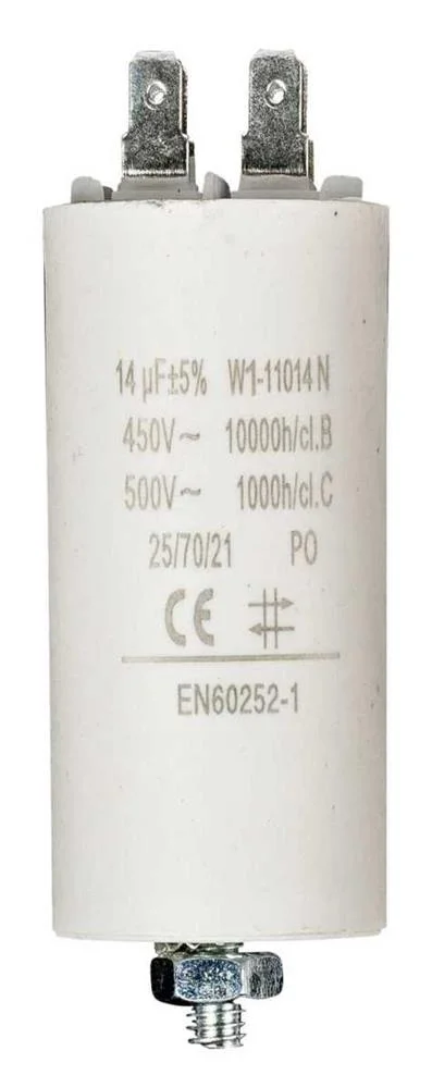 Condensador 14.0uf / 450 V + Tierra