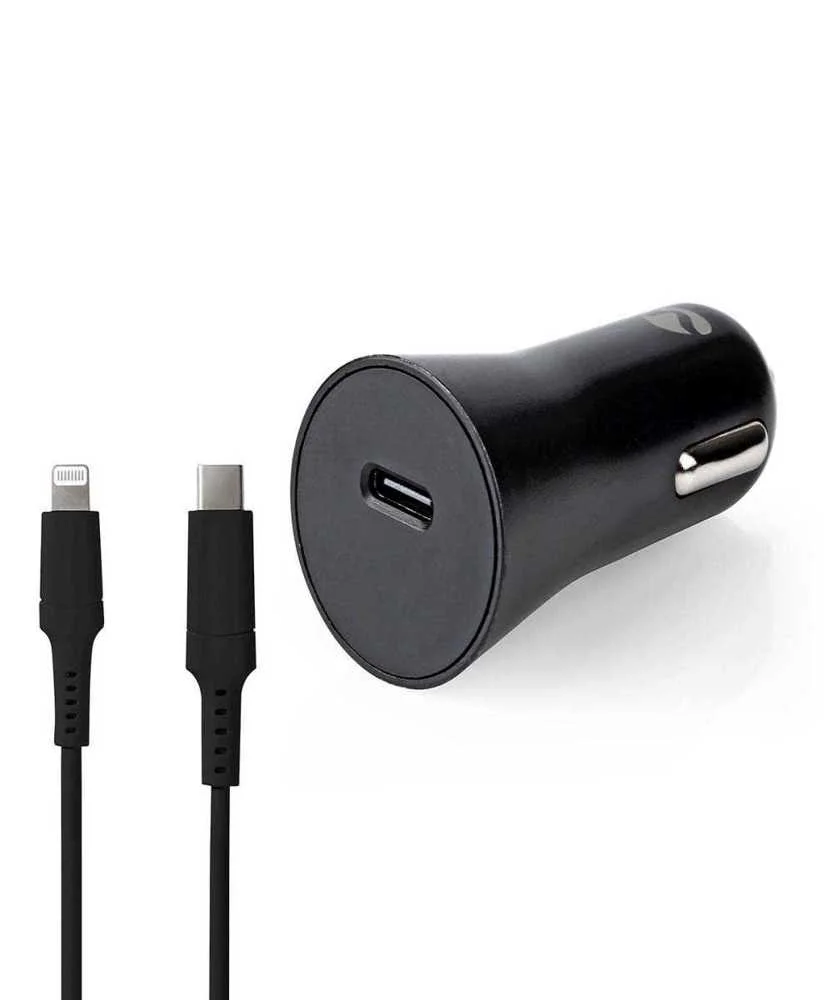 Carregador de Carro  20 W  1.67/2.22 /3.0a  Entrada  Usb-C  Cabo Lightning de 8 Pinos  1.0m