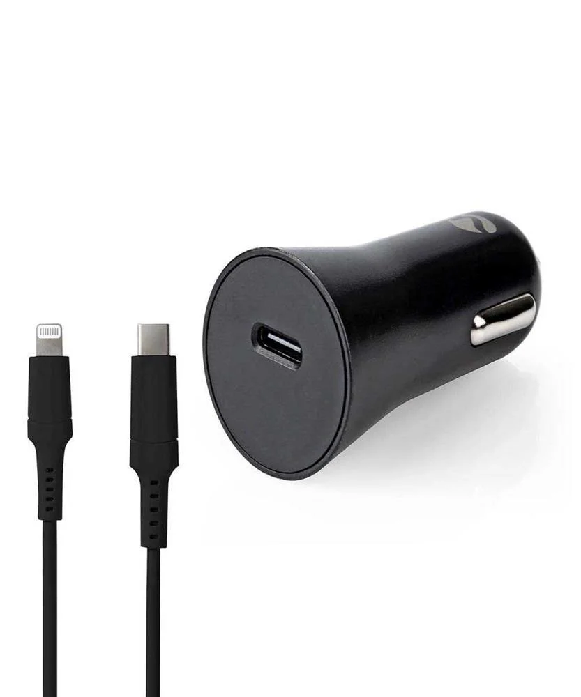 Carregador de Carro  20 W  1.67/2.22 /3.0a  Entrada  Usb-C  Cabo Lightning de 8 Pinos  1.0m