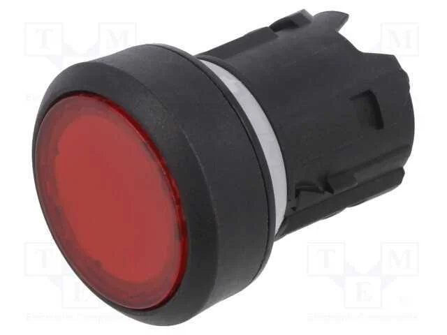 Interruptor: de Pressão, 22mm, Pos.Estáv: 1, Vermelho, Plano, Pos: 2