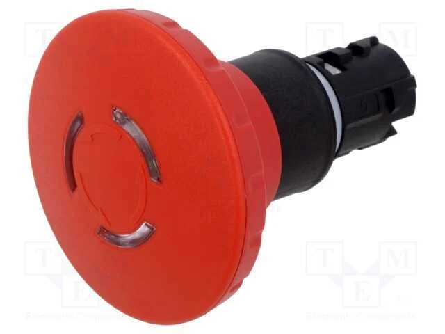 Interruptor: de Segurança, 22mm, Pos.Estáv: 2, Vermelho, Pos: 2