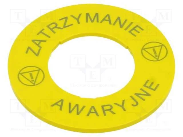 Tabela descritiva, amarelo, 45mm