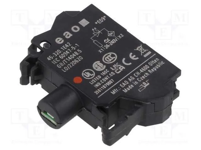 Componente de iluminação, 22mm, 45, para placa fr.