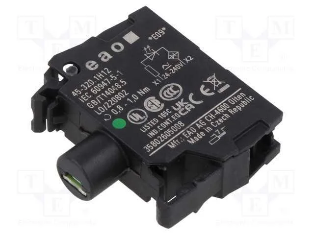 Componente de iluminação, 22mm, 45, para placa fr.