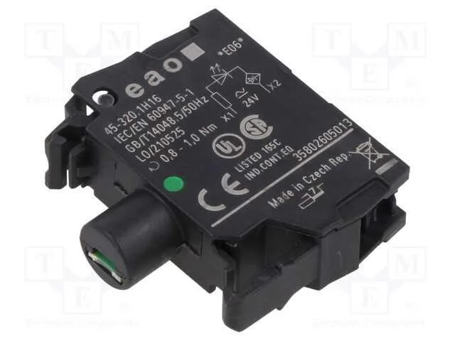 Componente de iluminação, 22mm, 45, para placa fr.