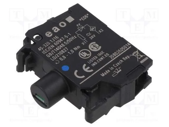 Componente de iluminação, 22mm, 45, para placa fr.