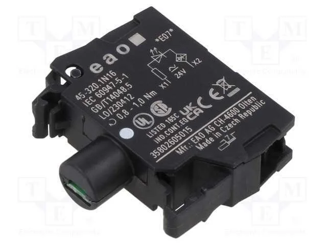 Componente de iluminação, 22mm, 45, para placa fr.