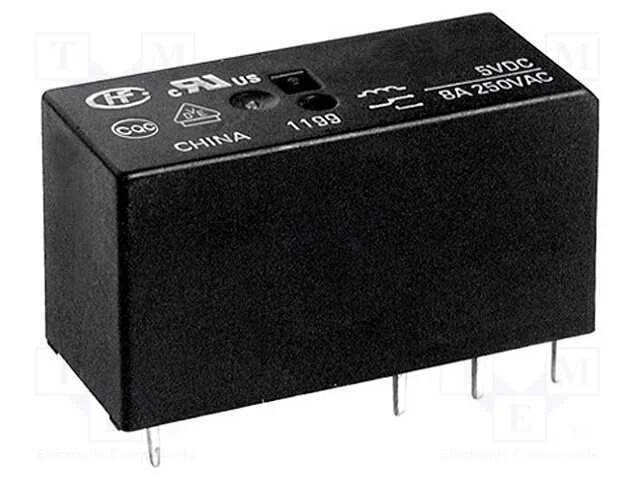 Relé: Eletromagnético, Dpdt, Ubobina : 24vdc, 8a, 8a/250vac, Pcb
