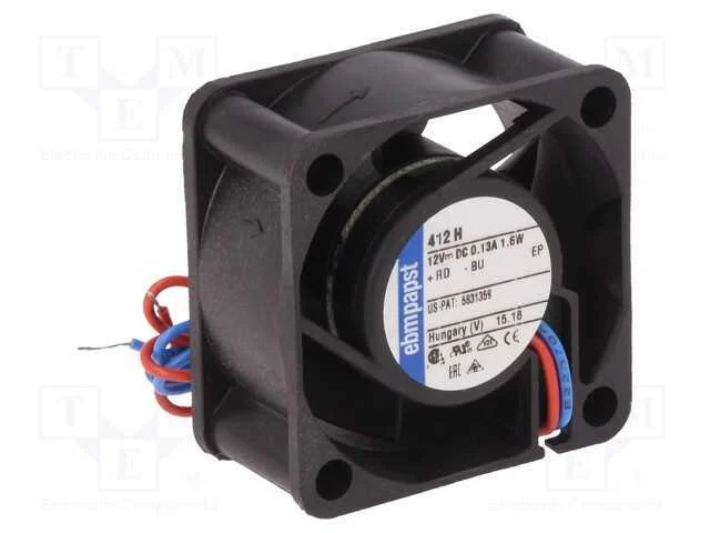 Ventilador: Dc, Transversal, 12vdc, 40x40x20mm, 13,5m3/H, 29dba