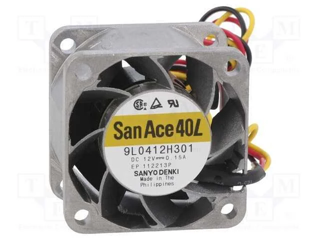 Ventilador: Dc, Transversal, 12vdc, 40x40x28mm, 9,6m3/H, 40dba