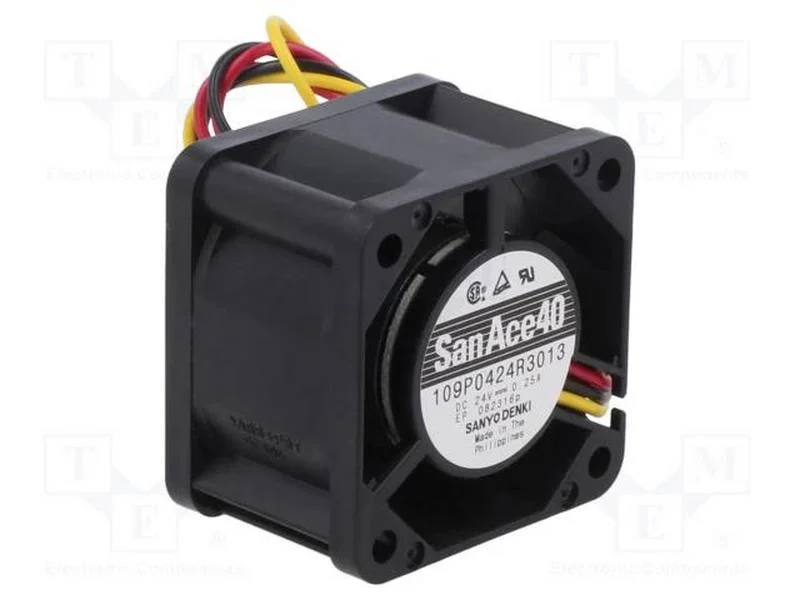 Ventilador: DC, transversal, 24VDC, 40x40x28mm, 3.