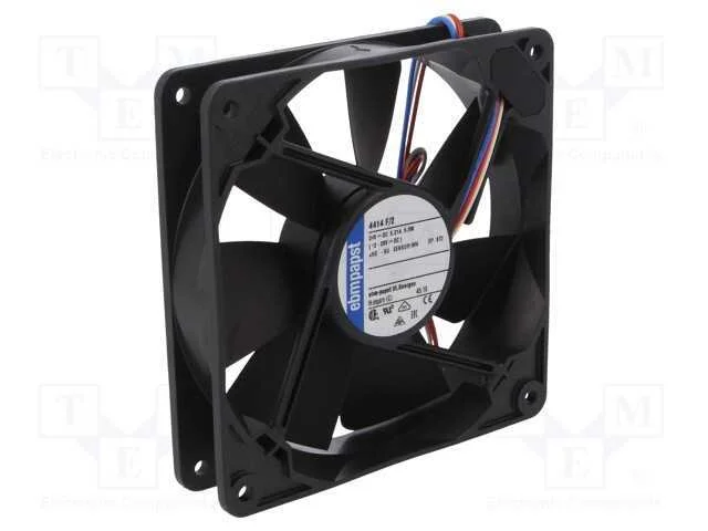 Ventilador: DC, transversal, 24VDC, 119x119x25mm,.
