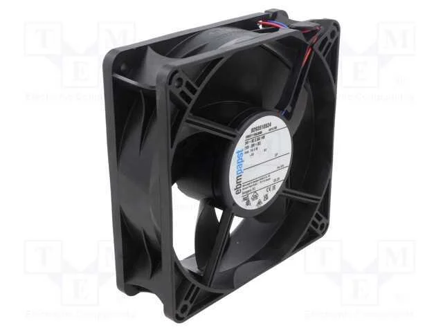 Ventilador: DC, transversal, 24VDC, 119x119x38mm,.