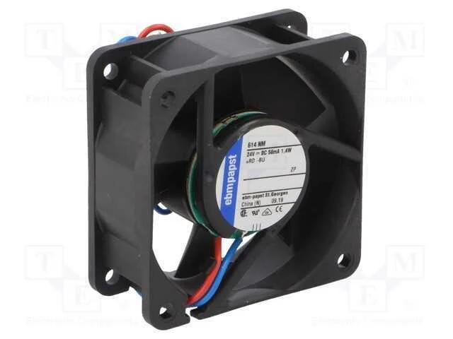 Ventilador: DC, transversal, 24VDC, 60x60x25mm, 3.