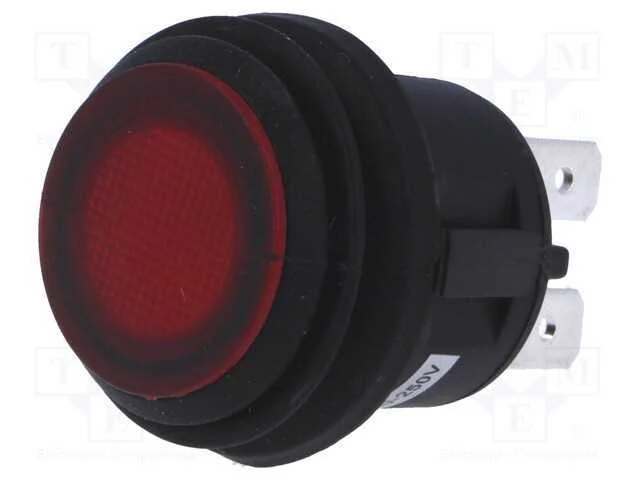 Interruptor: de Pressão, Pos: 2, Dpst-No, 6a/250vac, Off-On, Ip65
