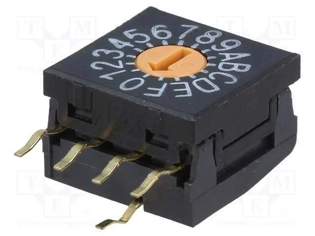 Emissor de c&oacute;digo, HEX/BCD, Pos: 16, THT, Rcontac.