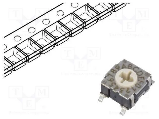 Emissor de Código, Hex/Bcd, Pos: 16, Smt, Rcontacto Max: 100mo