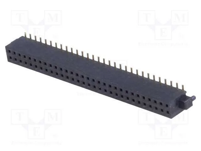 Tomada, pinos, fêmea, PIN: 60, verticais, 1,27mm,.