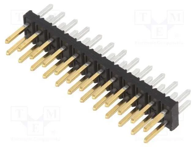Barra de Pinos, Fio-Placa, Macho, Minitek, 2mm, Pin: 24, Tht, 2a