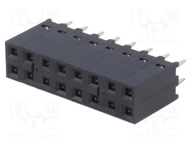 Tomada, Placa-Placa, Fêmea, C-Grid Iii, 2,54mm, Pin: 16, Tht