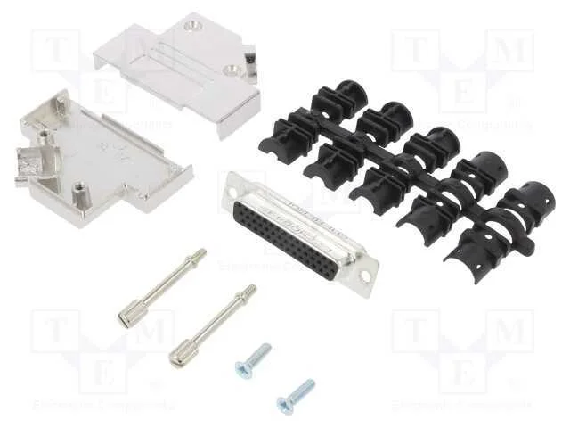 D-Sub Hd, Pin: 44, Fêmea, Angulares 45, Solda, com Cabo, Unc 4-40