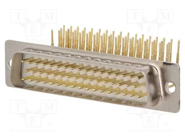 D-Sub, PIN: 50, tomada, macho, para PCB, angulare.