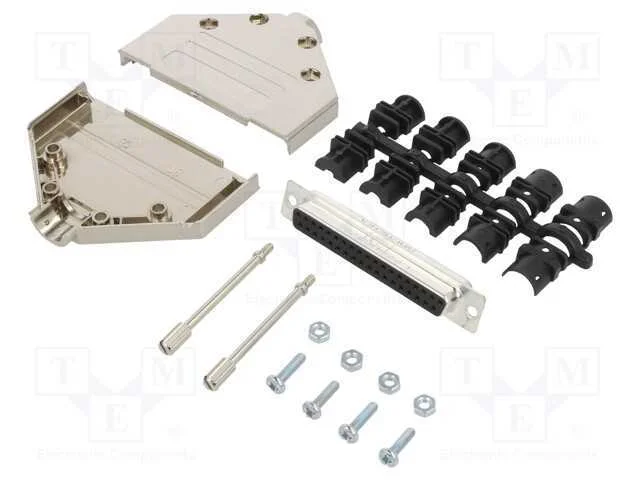 D-Sub, PIN: 37, fêmea, simples, solda, com cabo, .