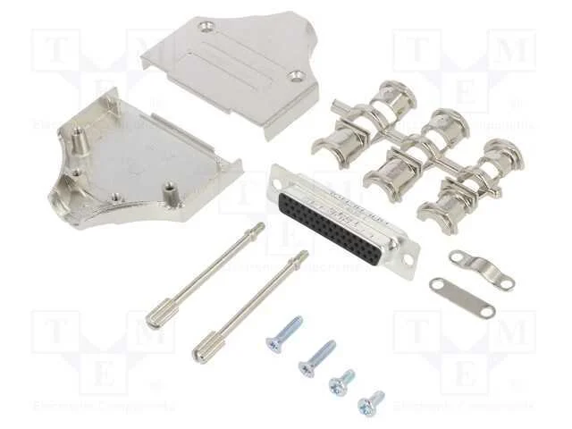 D-Sub HD, PIN: 44, fêmea, simples, solda, com cab.