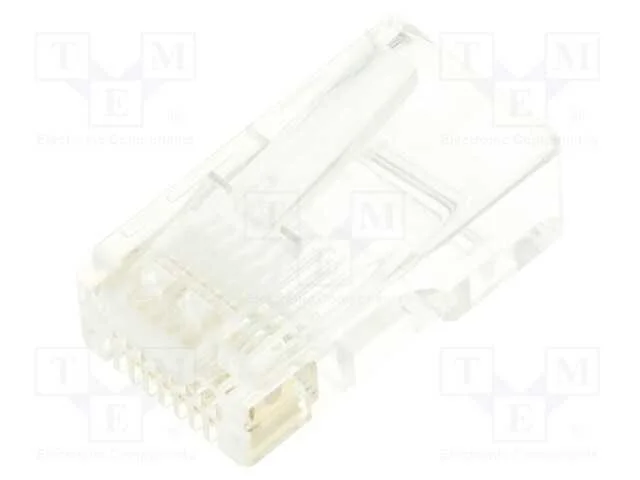 Ficha, RJ45, PIN: 8, Cat: 6, não blindados,orifíc.