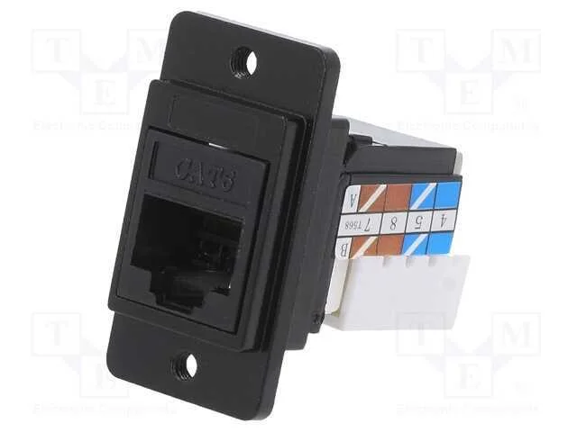 Tomada, RJ45, DUALSLIM, Cat: 6a, Sistema: 8p8c, I.