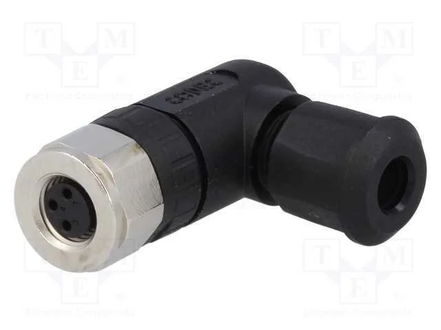 Conector: M8, fêmea, PIN: 3, angulares 90, com ca.