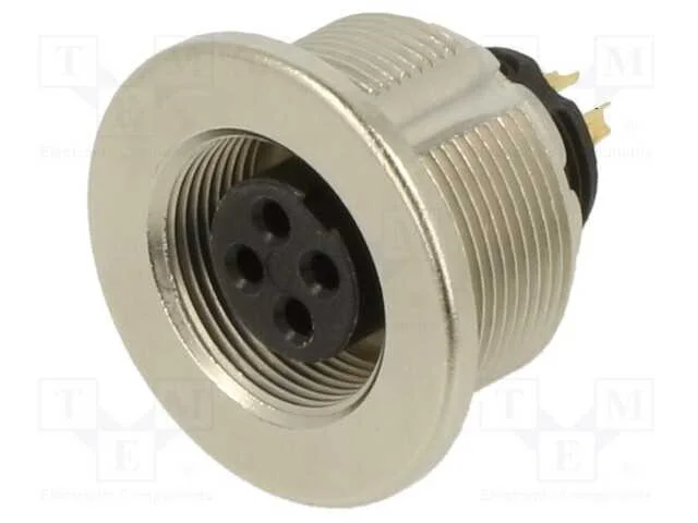 Conector: M9, Tomada, Fêmea, Cobertura: Dourado, 125v, Ip67, Pin: 4