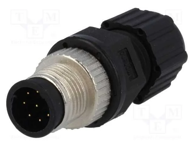 Ficha, M12, Pin: 8, Macho, Código A-Devicenet / Canopen, com Cabo