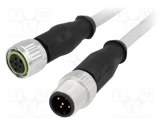 Cabo: Paras Sensores/Automatização, Pin: 5, M12-M12, 1,5m, Pino