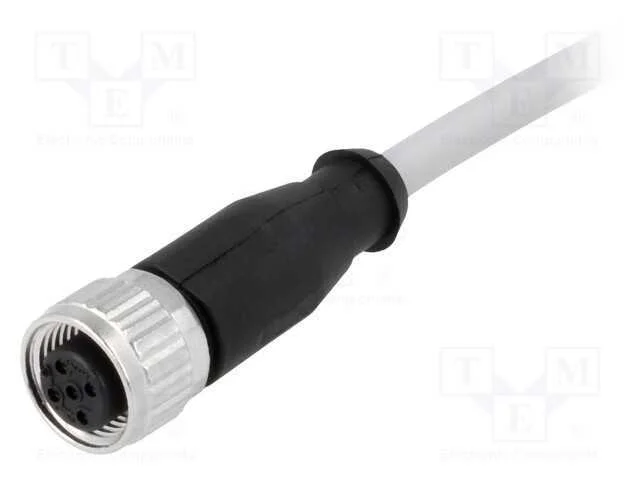 Ficha, M12, Pin: 5, Fêmea, Código A-Devicenet / Canopen, 7,5m, Fios