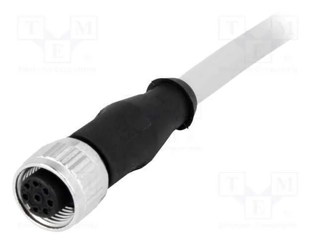 Ficha, M12, Pin: 8, Fêmea, Código A-Devicenet / Canopen, 0,5m, Fios