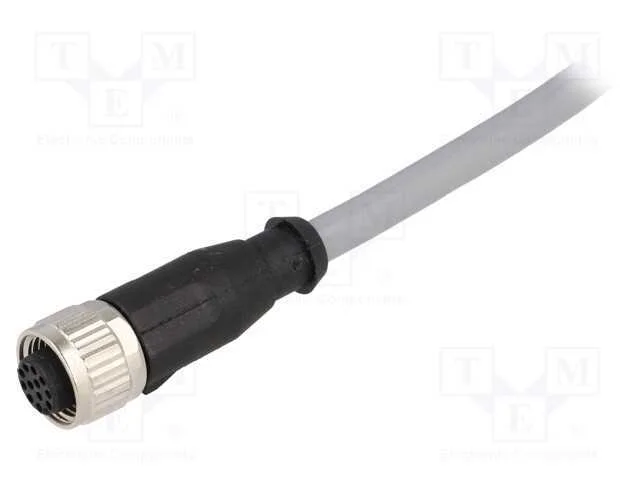 Ficha, M12, Pin: 12, Fêmea, Código A-Devicenet / Canopen, 7,5m