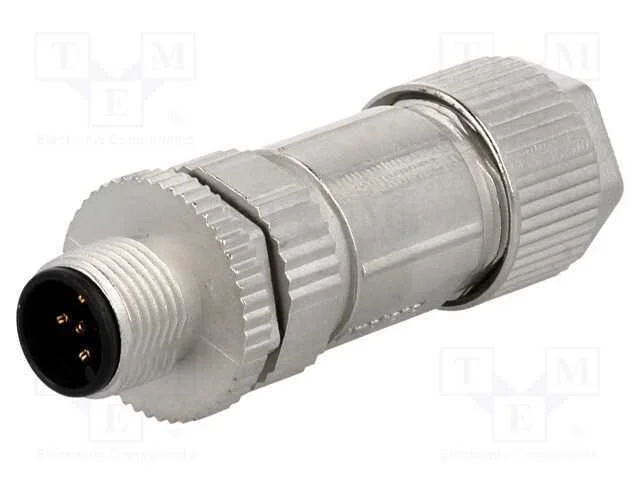 Ficha, M12, Pin: 5, Macho, Código A-Devicenet / Canopen, com Cabo
