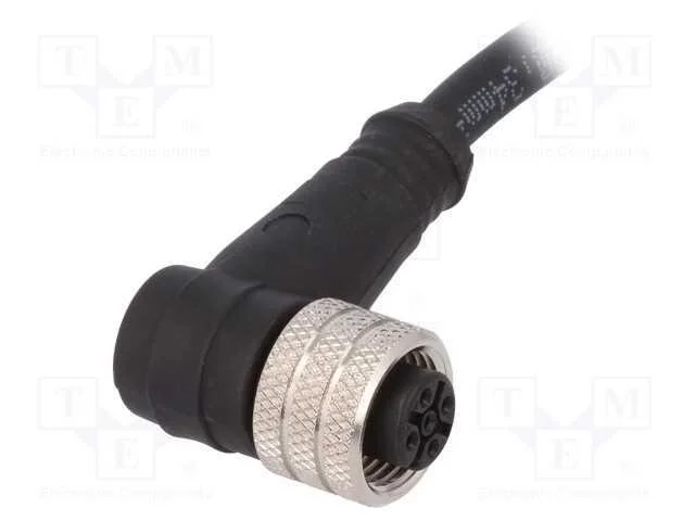 Ficha, M12, PIN: 4, fêmea, código A-DeviceNet / C.