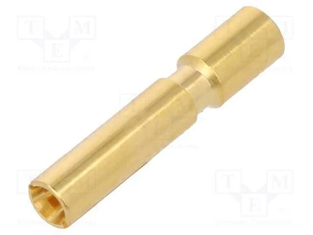 Contacto, Fêmea, 2mm, Dourado, 0,75÷2,5mm2, Cerrar, com Cabo